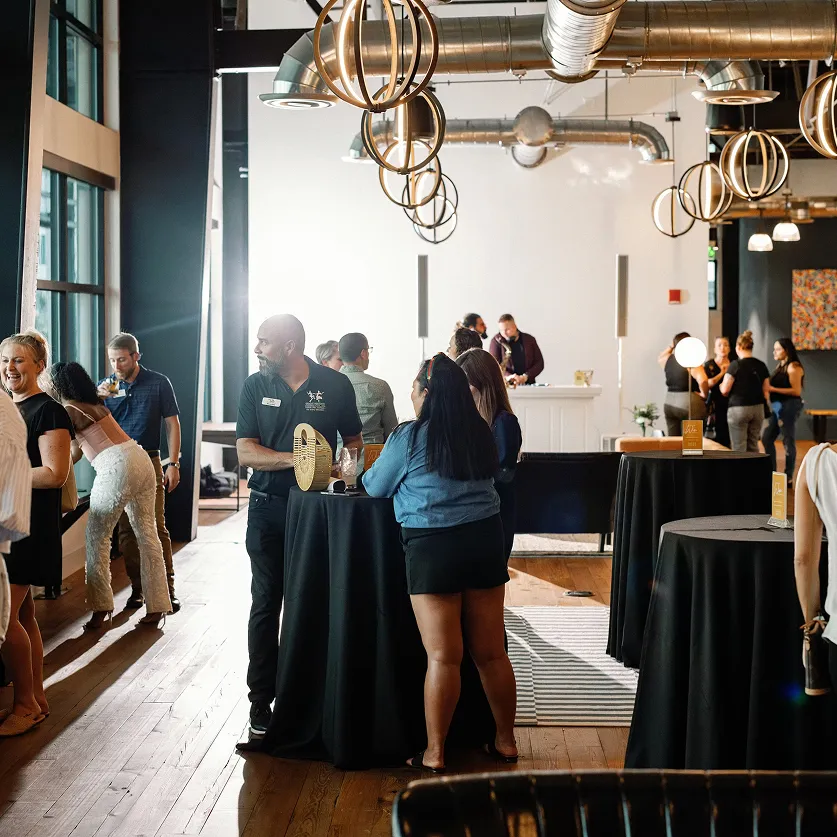 Sophisticated workspaces and water-view social events